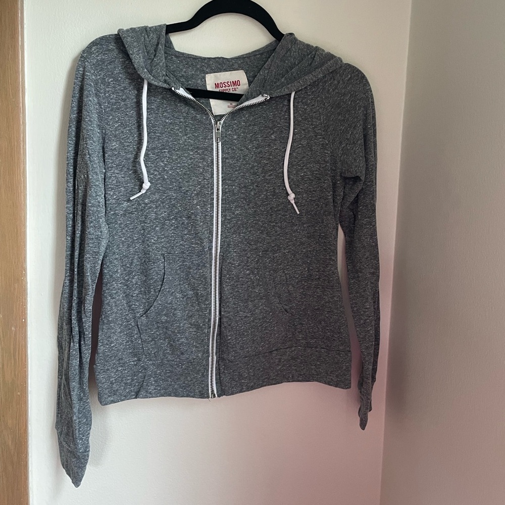 Mossimo Supply Co. Gray Zip-Up Hoodie